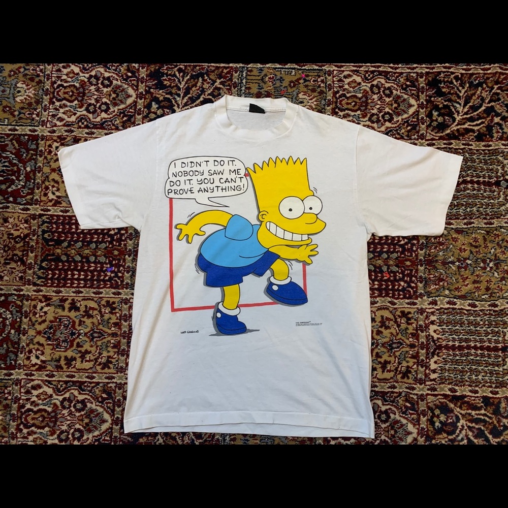 Vintage 90s The Simpsons Bart Tee XL